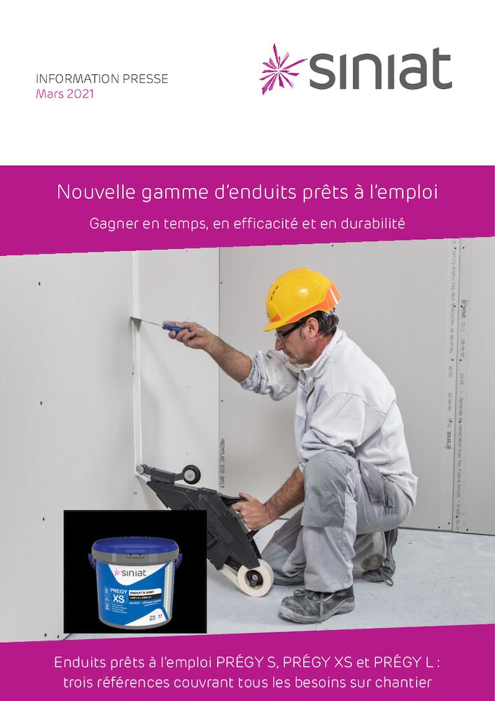 Nouvelle gamme enduits PE - Mars 2021