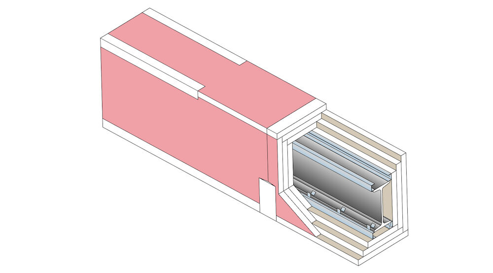 Protection des structures acier - 3 PRÉGYFLAM BA13 - R60 - Massiveté < 372 m¯¹