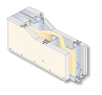 Siniat Cloison séparative 3+2 BA13 LV