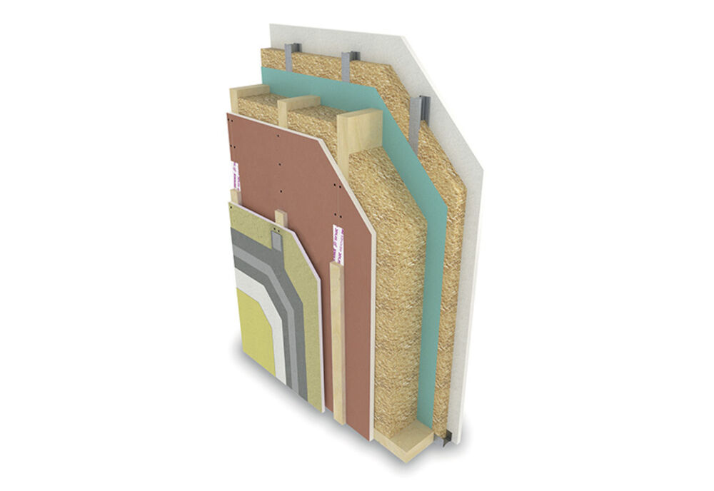 Murs porteurs à ossature bois - REI 15 - DEFENTEX® BD13 et 1 BA13 Std