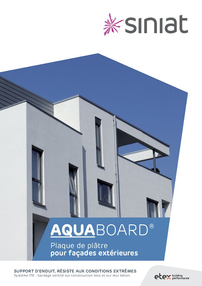 Aquaboard® - Plaque de plâtre pour façades extérieures