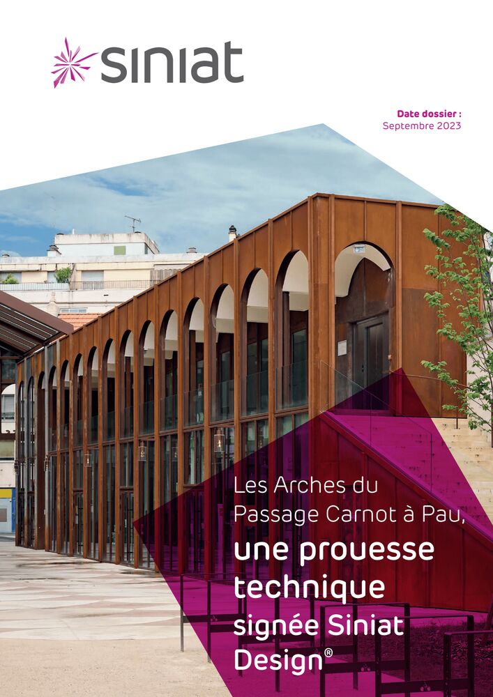 CP - Siniat Design - Chantier Les Arches du Passage Carnot Pau - Sept. 2023