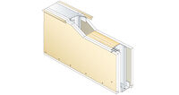 Siniat cloison distributive dissymétrique 3BA standard