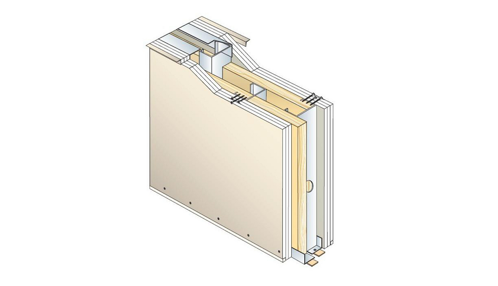 Cloison PRÉGYMÉTAL S205 3+3 BA13 Std - EI120 - 67dB - M48-35 - Isolant 85 mm