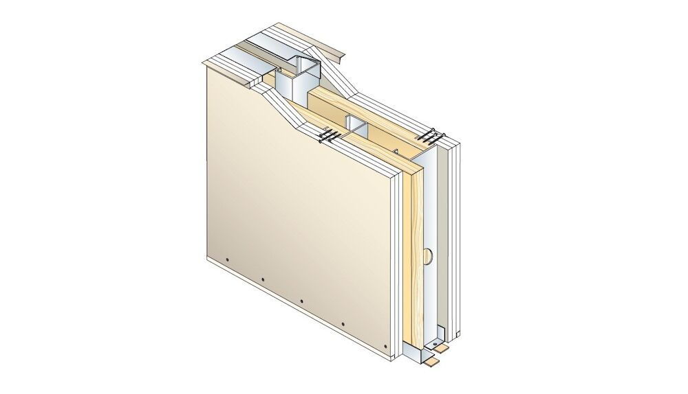 Cloison PRÉGYMÉTAL S205 3+3 BA13 Std - EI120 - 67dB - M48-35 - Isolant 85 mm