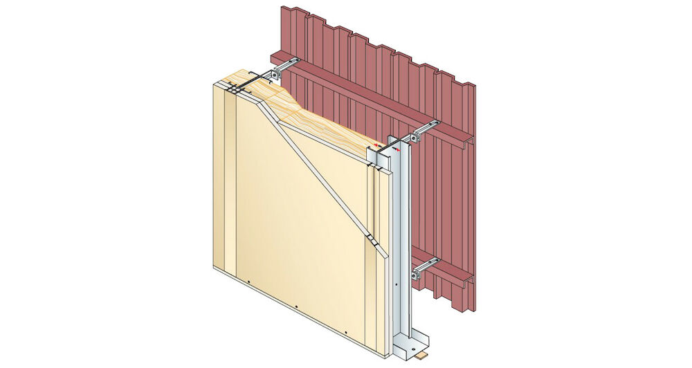 Contre-cloison PRÉGYMÉTAL SINEMAX® sur montants - 1 BA13 dB + 1 BA18 Std - M48-35 - isolant