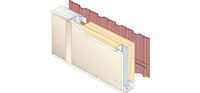 Siniat contre cloison sur montant parement simple BA standard