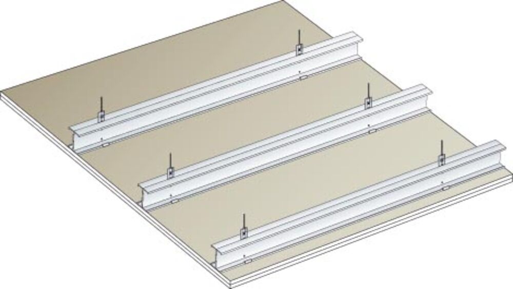 Plafond PRÉGYMÉTAL sur montants - 2 BA15 FLAM - REI60 - M90-35 - Avec ou sans isolant ≤ 400 mm