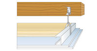Siniat plafond sur montant parement double phonilight sous bois BA dB