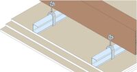 Siniat plafond sur montant parement triple sous bois BA standard